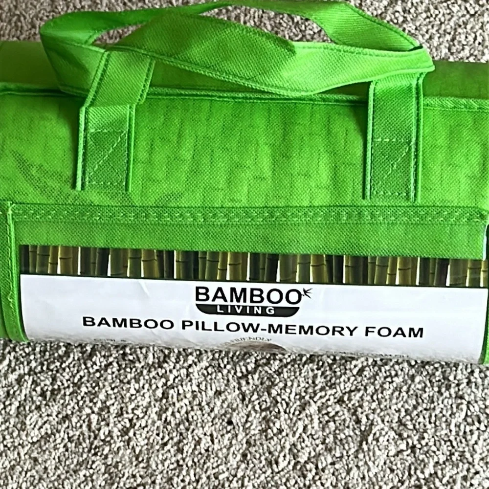 Bamboo Living Bamboo Pillow-Memory Foam Queen - Brand New